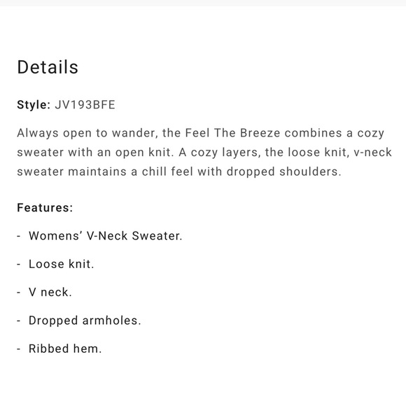 HP! NWT Billabong Feel the Breeze Sweater - Picture 6 of 6